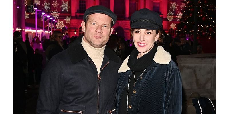 Dermot O'Leary and wife Dee Koppang enjoy date night at ice-skating rink as they lead the stars at Somerset House's Skate launch party