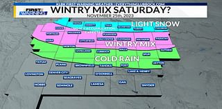 Light Wintry Mix Possible Saturday