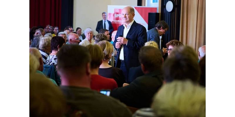 Germany's Scholz campaigns in Brandenburg ahead of key state election