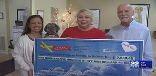 Atlas Chiropractic presents Providence Ministries with check after Patient Appreciation Event