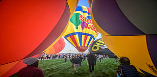 'Magical' flotilla of hot air balloons take flight at international fiesta amid warm temperatures