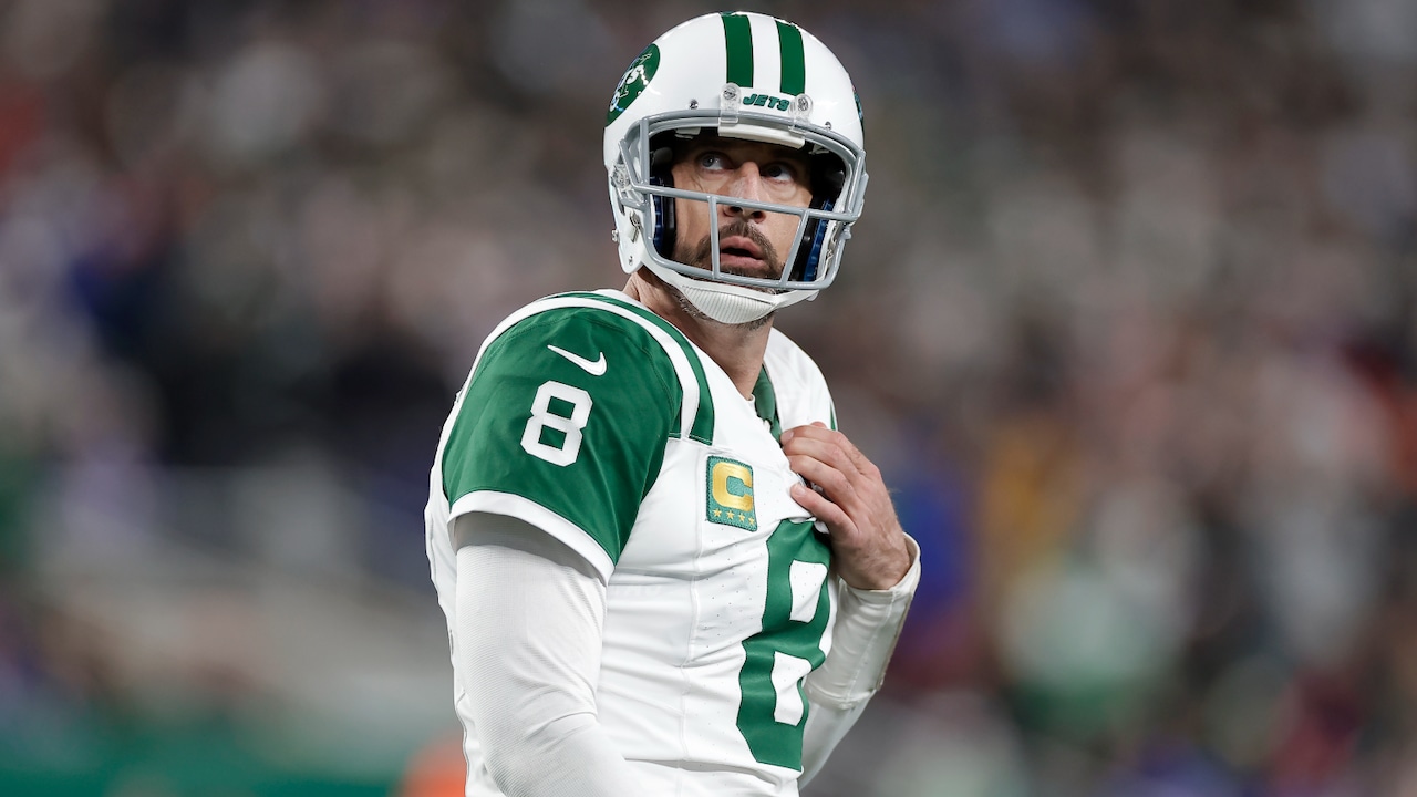 Jets’ Aaron Rodgers gets cryptic when asked about emotions of terrible season: ‘That’s a loaded answer’