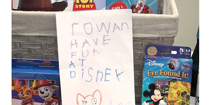 3-year-old Rowan Wynn’s wish to visit Disney World granted by Aflac and Make-A-Wish SC