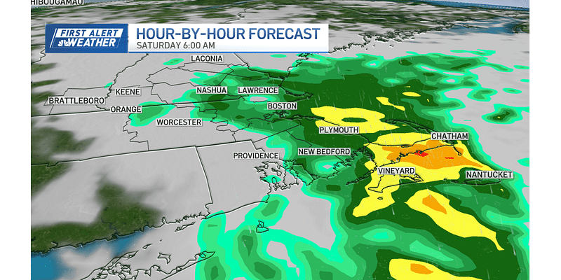 Rain continues in parts of New England, rain chances increase Saturday