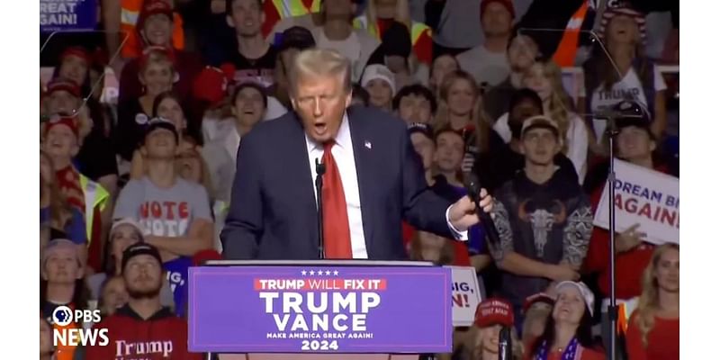 Donald Trump Mimes Blow Job as He Vents About His Mic Setup, Threatens to ‘Knock the Hell Out of People Backstage’ | Video