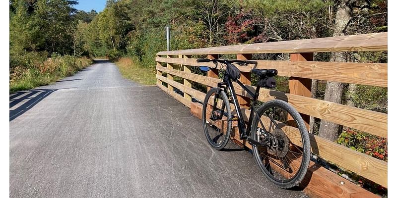 Riding the rail trail to Saranac Lake