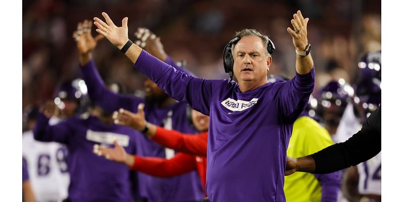 TCU coach Sonny Dykes ejected after 2 unsportsmanlike conduct penalties against SMU, his former team