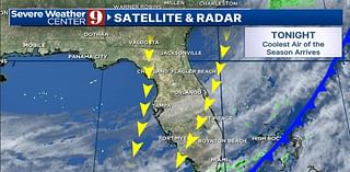 Temperatures dip into the 50s overnight in Central Florida