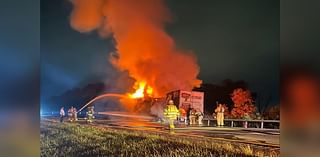 Tractor-trailer fire closes I-86 in Horseheads overnight