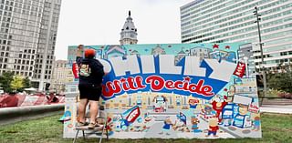 LOVE Park murals urge Philadelphians to the polls