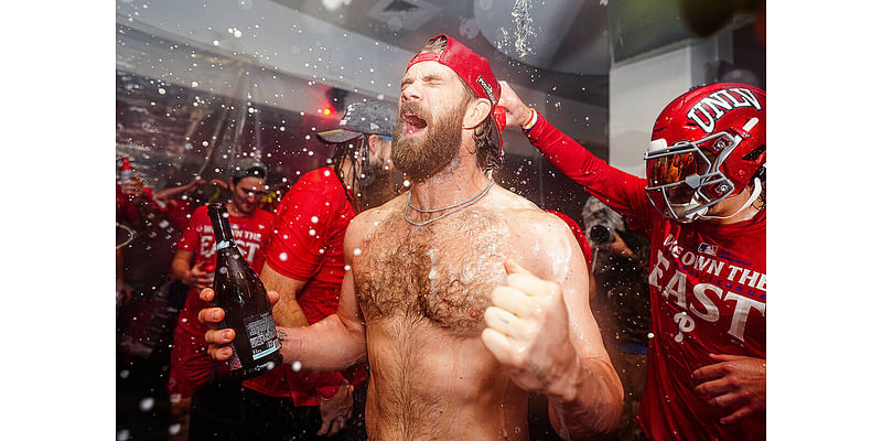 Teammates from Las Vegas celebrate Phillies NL East championship