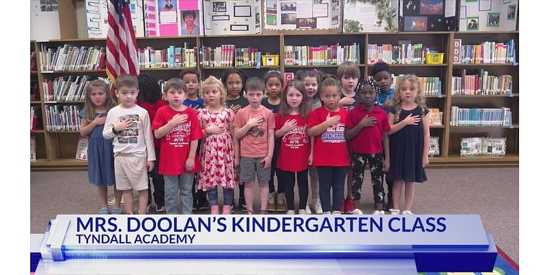 The Daily Pledge: Mrs. Doolan’s Kindergarten Class