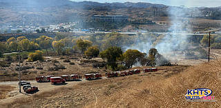 Brush Fire Breaks Out In Valencia