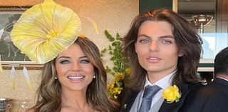 Elizabeth Hurley says returning to Melbourne is 'bittersweet' after the death of former Aussie fiancé Shane Warne as she puts on radiant display with son Damian at the races