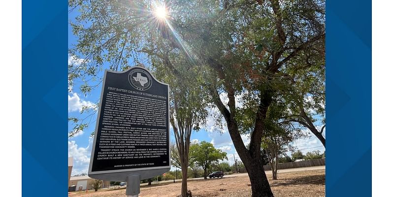 'Evil did not win and God prevailed' | Community of Sutherland Springs unveils historic marker on land where 26 people were killed