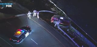 Pursuit suspect crash-lands on roof of Culver City home