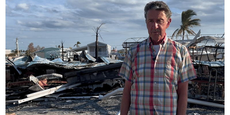 Hurricane Milton leaves man with ash where house once stood