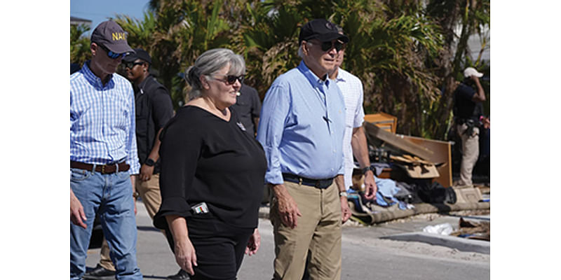 Biden Surveys Milton Damage in Florida and Announces Funding for Electric Grid