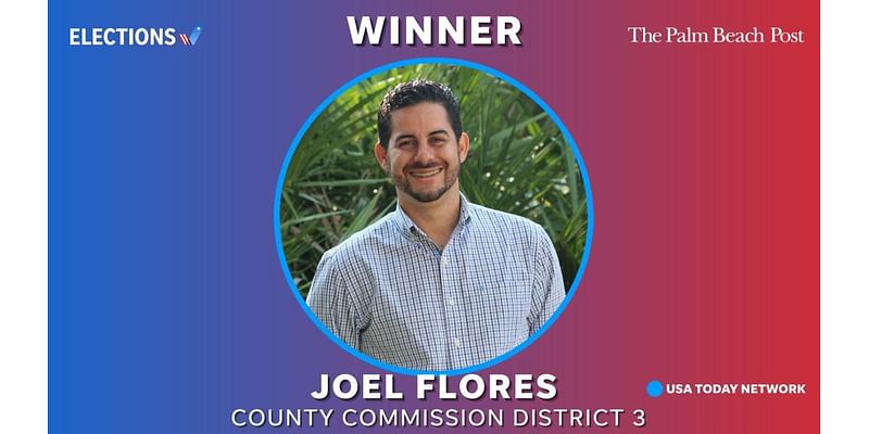 'Honrado': Joel Flores becomes first Hispanic elected to Palm Beach County Commission