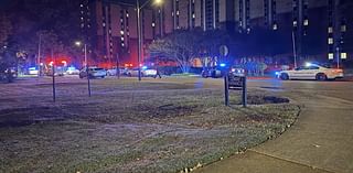 Woman hospitalized after shooting at Serenity Towers