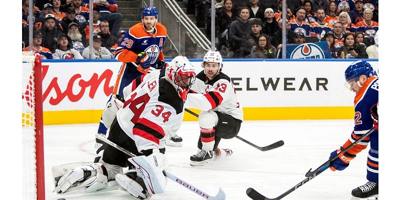 Jake Allen makes 31 saves in the Devils' 3-0 victory over the Oilers