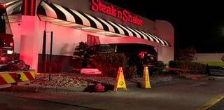 Car crashes into restaurant on Alysheba Way