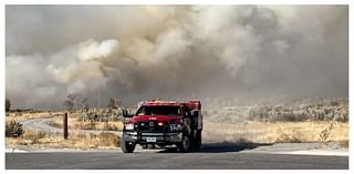 Grass Fire Threatens Wind River Homes, Planes Respond