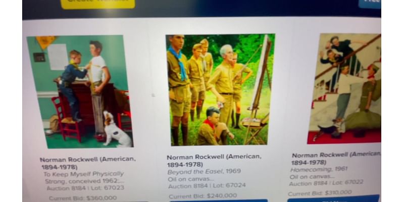 Norman Rockwell ‘Boy Scouts’ artwork auction to compensate abuse survivors – NBC Los Angeles