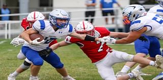 See photos as Saginaw Nouvel football battles Michigan Lutheran Seminary