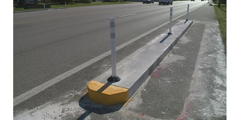 MoDOT halts work on Chesterfield curb bump out islands