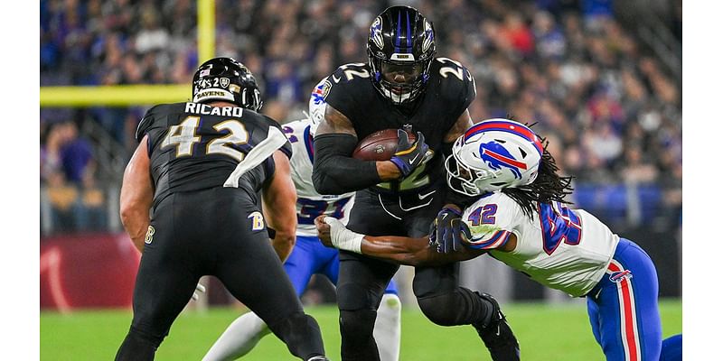 Derrick Henry gallops to 199 rushing yards as Ravens dominate Bills