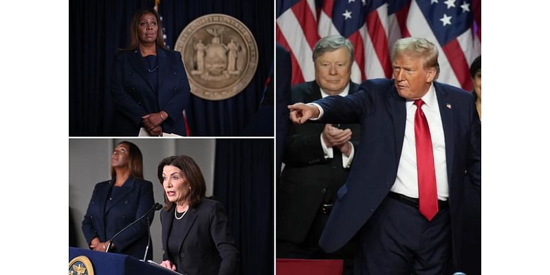 NY AG Letitia James says ‘We are prepared to fight back’ in ‘dumb and bizarre’ presser with Gov. Hochul after Trump wins presidency