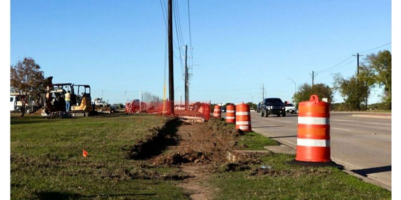 Loop 288 sidewalk construction brings safer path for pedestrians and Denton Community