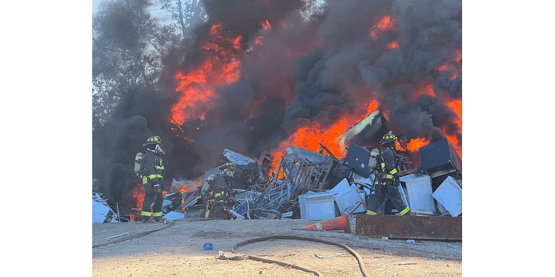 Hurricane Debris Site Burns In Two-Alarm Fire: St. Pete Fire Rescue