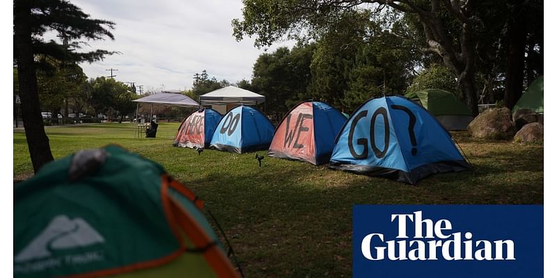 California’s unhoused people protest US supreme court order: ‘Not going to push us out of view’