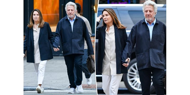 Dustin Hoffman, 87, spotted on rare outing with wife Lisa, 70, in New York City