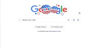 Yes, Google briefly displayed a map when users searched ‘where to vote Harris’ but not Trump