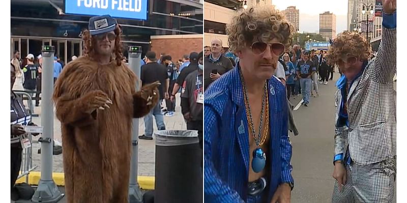 Detroit Lions fans flood the city in a sea of Honolulu Blue for Monday Night Football