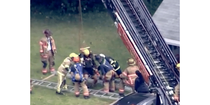 Dramatic rescue in Catonsville after person falls down well