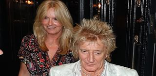 Rod Stewart, 79, enjoys a late night date with his wife Penny Lancaster, 53, after he was forced to deny rumours of a marriage 'rift'