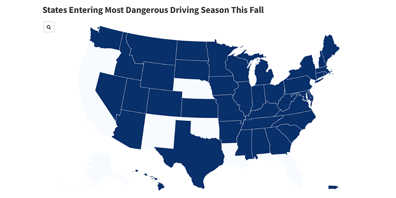 Map Shows 170 Million Drivers Entering Danger Season for Car Wrecks: Report