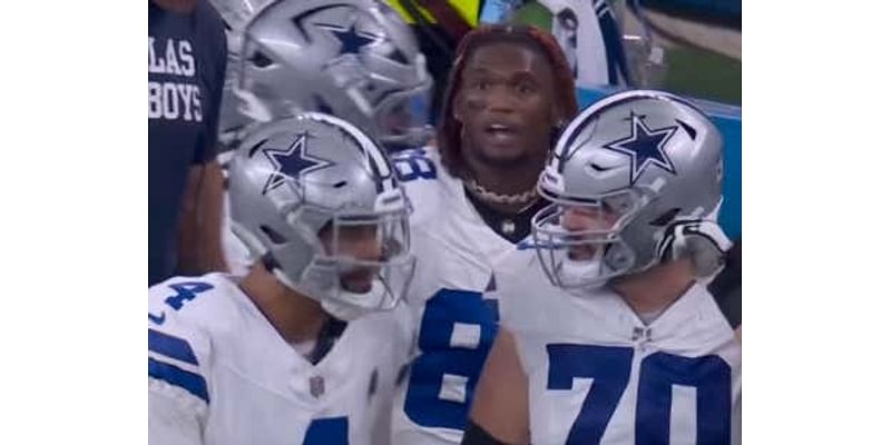 Things You Hate To See: CeeDee Lamb Yelling At Dak On The Sideline, and Then Dak Yelling At Someone To "Jump Off" In The Tunnel