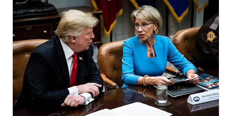 Trump's former Education secretary says she is 'very open' to discussion about returning to previous post