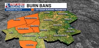 Burn bans building across the Brazos Valley