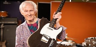 The Doors’ Robby Krieger ditches his Gibson SG for a cardboard Telecaster to deliver his own take on a blues classic