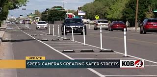 How have cameras impacted speeding in Albuquerque?