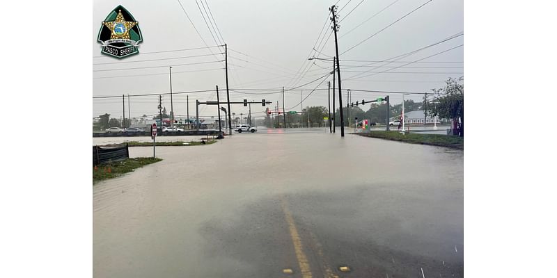 Heavy rain causes flooding, prompts road closures in Pasco County