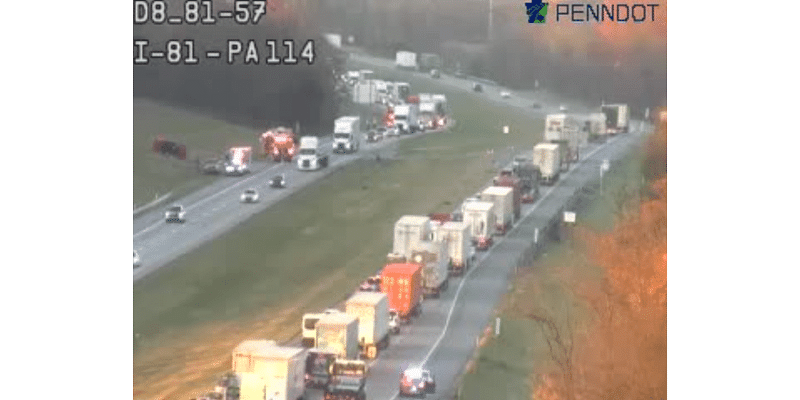 Multi-vehicle crash causes delays on I-81 in Cumberland County