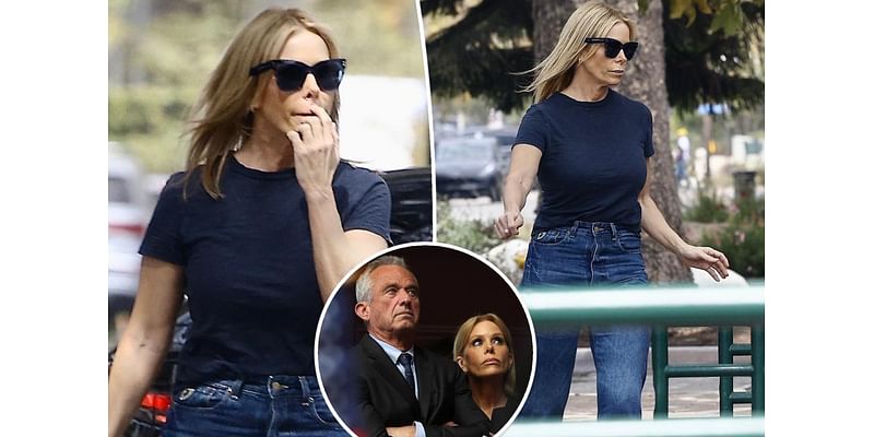 Ringless Cheryl Hines and RFK Jr. spotted in public together for the first time amid his cheating scandal