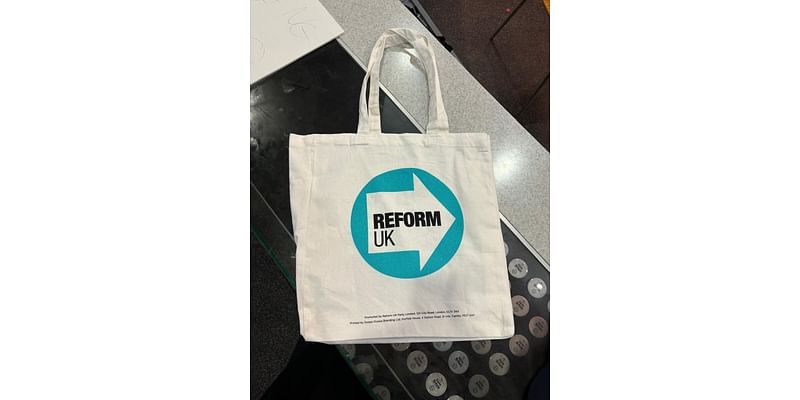 Reform UK conference merch from Save Britain caps made in China to £35 ties signed by Richard Tice